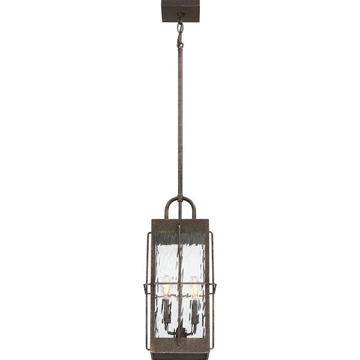 Quoizel Ward 2 Light 8" Outdoor Lantern, Gilded Bronze