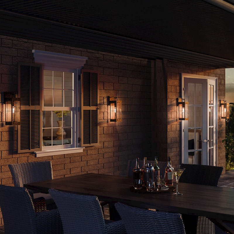 Quoizel Ward 1 Light Outdoor Lantern, Gilded Bronze
