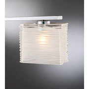 Quoizel Westcap 22in 3-Light Vanity Light | Modern Polished Chrome and Clear Sandblasted Glass | Bathroom Vanity | 22.5 x 5 x 6.75 in | Model WCP8603C