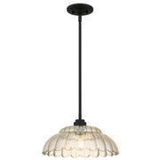 Quoizel Whitecap 1-Lt Mottled Cocoa Pendant, Mottled Cocoa - WHP1814MC