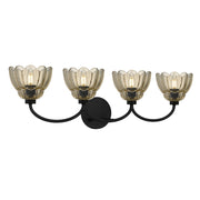 Quoizel Whitecap 4-Lt Mottled Cocoa Vanity Light, Mottled Cocoa - WHP8631MC