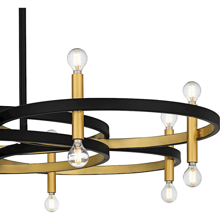 Quoizel Winsland 16Light Chandelier, Matte Black