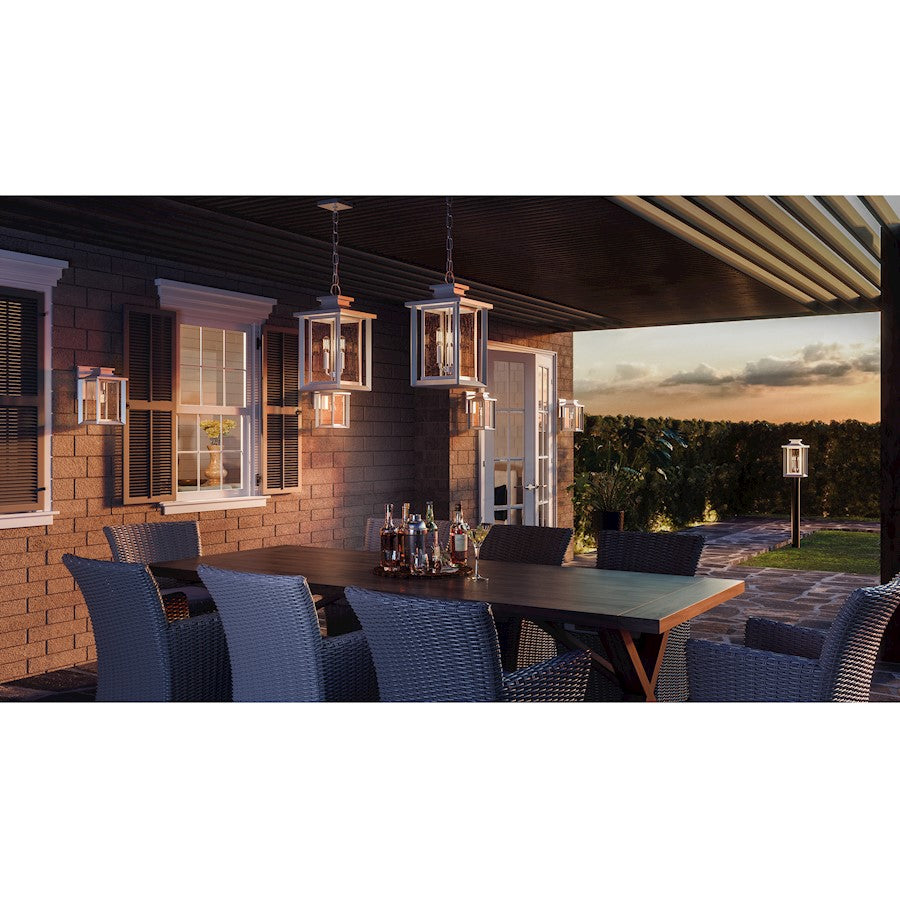 Quoizel Wakefield 1 Light Outdoor Wall Lantern, White Lustre