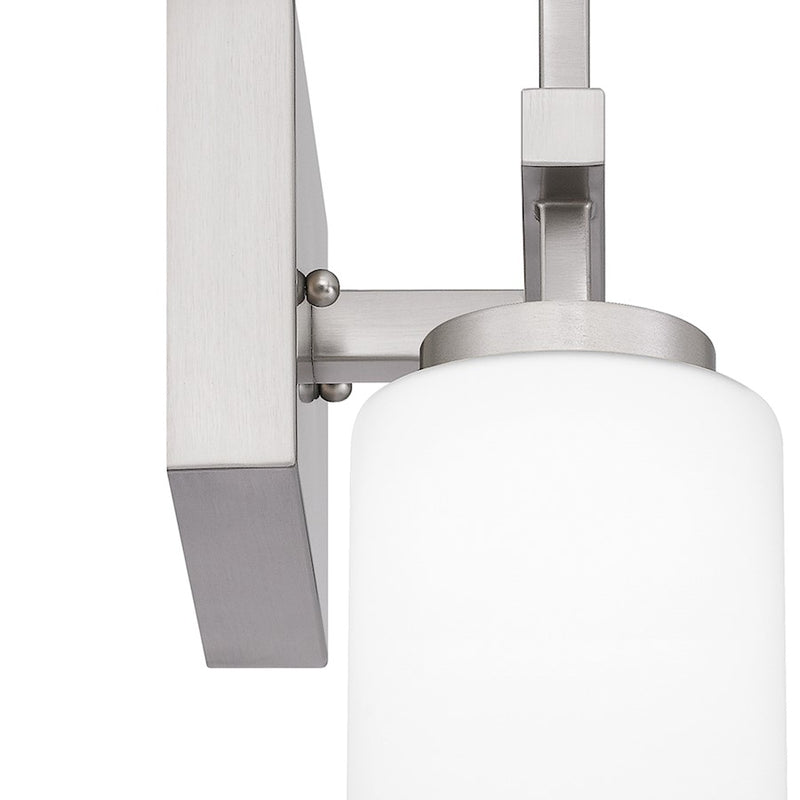 Quoizel Wilburn 2 Light Bath Light, Brushed Nickel/Opal Etched