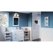 Quoizel Wilburn 2 Light Bath Light, Polished Chrome/Opal Etched