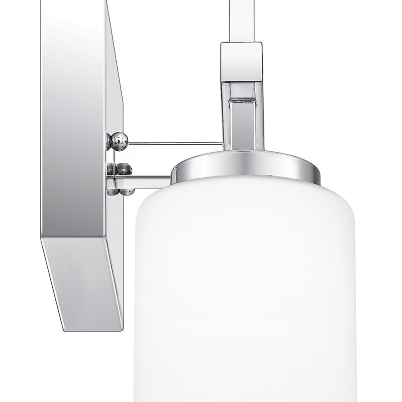 Quoizel Wilburn 2 Light Bath Light, Polished Chrome/Opal Etched
