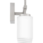 Quoizel Wilburn 3 Light Bath Light, Brushed Nickel/Opal Etched