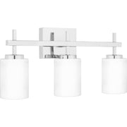 Quoizel Wilburn 3 Light Bath Light, Polished Chrome/Opal Etched