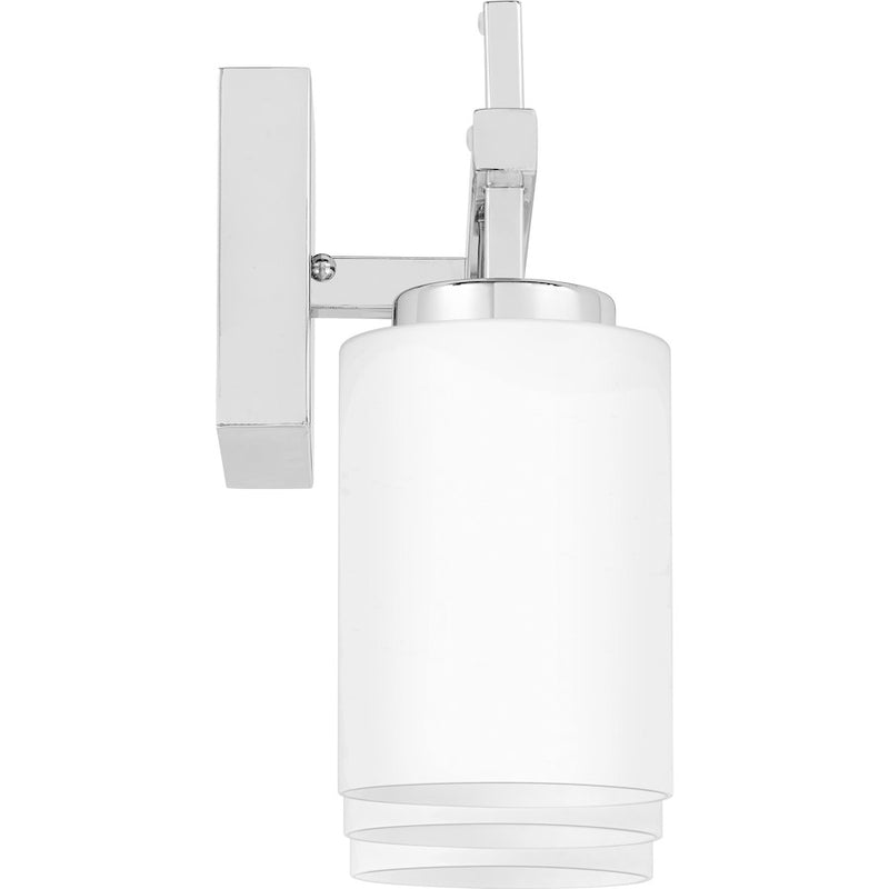 Quoizel Wilburn 3 Light Bath Light, Polished Chrome/Opal Etched
