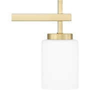 Quoizel Wilburn 3 Light Bath Light, Satin Brass/Opal Etched