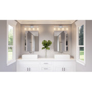 Quoizel Wilburn 4 Light Bath Light, Polished Chrome/Opal Etched