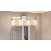 Quoizel Wilburn 4 Light Bath Light, Polished Chrome/Opal Etched