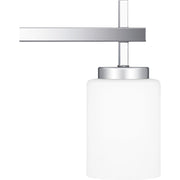 Quoizel Wilburn 4 Light Bath Light, Polished Chrome/Opal Etched