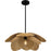 Quoizel Willa 1Light Pendant, Matte Black/Rattan