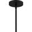 Quoizel Willa 1Light Pendant, Matte Black/Rattan