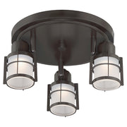 Quoizel Winside Flush Mount, Western Bronze