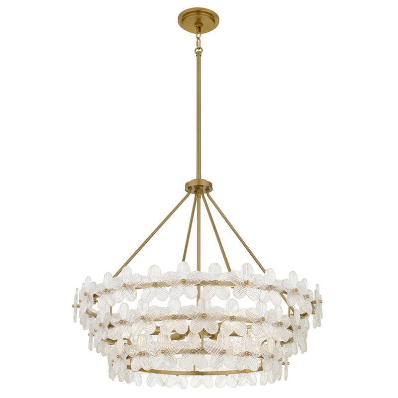 Quoizel Wright 6-Lt Brushed Gold Pendant, Brushed Gold - WRIG2830BRG