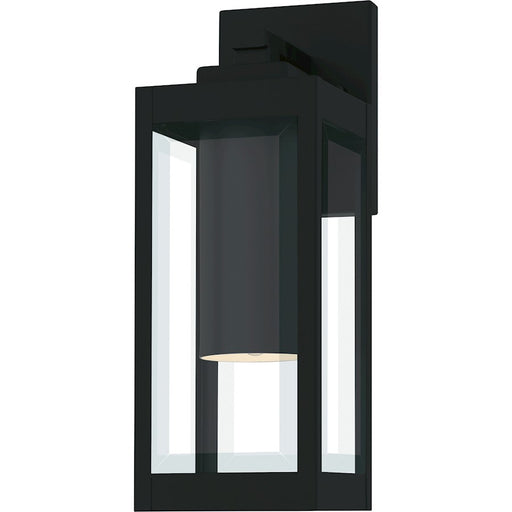 Quoizel Westover 1Lt 14" Outdoor Lantern, Earth Black/Clear Beveled - WVR8005EK