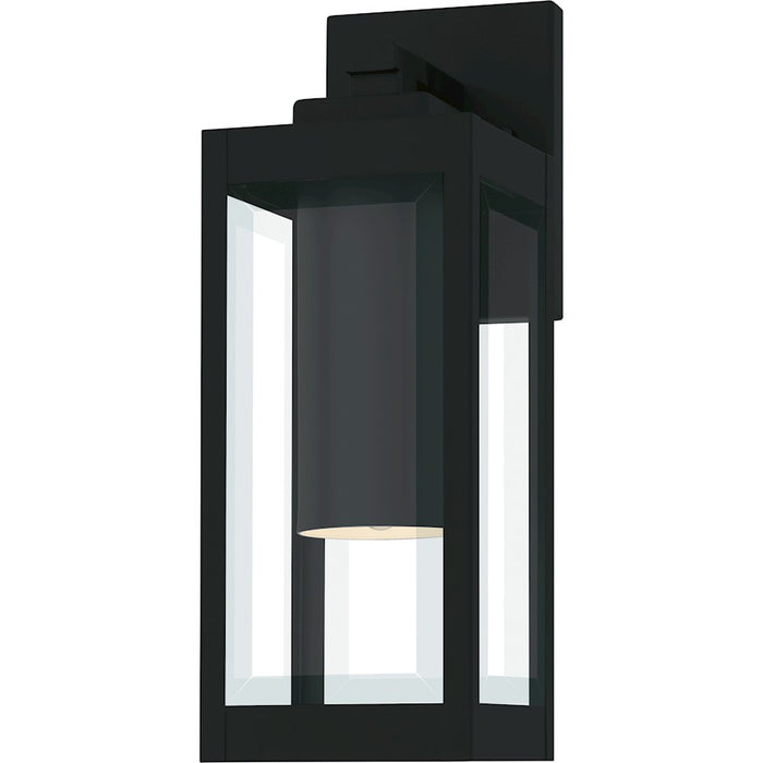 Quoizel Westover 1Lt 14" Outdoor Lantern, Earth Black/Clear Beveled - WVR8005EK