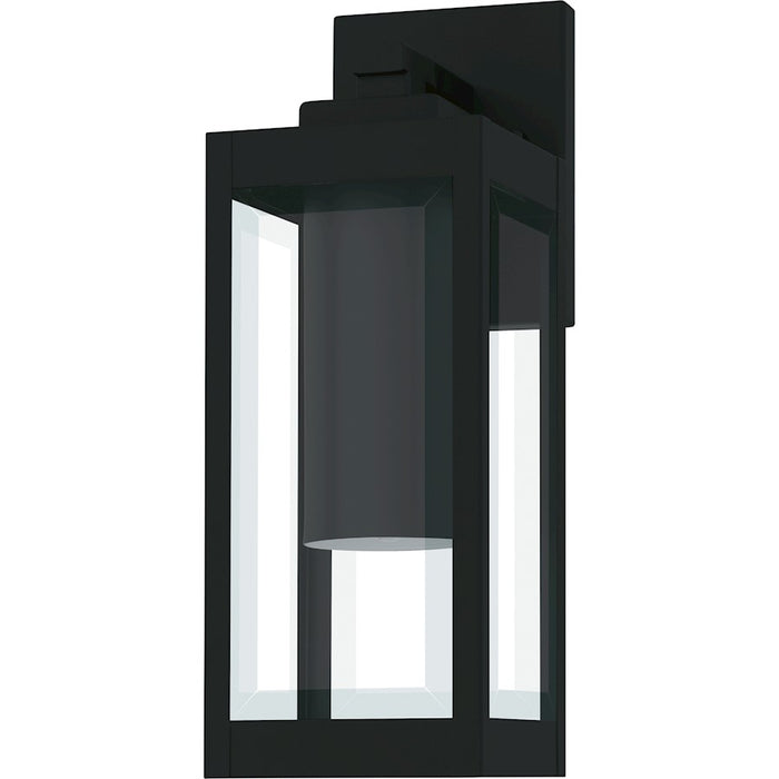 Quoizel Westover 1Lt 14" Outdoor Lantern, Earth Black/Clear Beveled