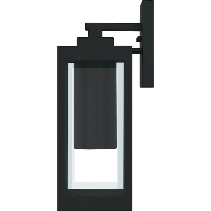 Quoizel Westover 1Lt 14" Outdoor Lantern, Earth Black/Clear Beveled