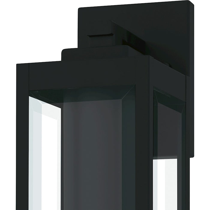 Quoizel Westover 1Lt 14" Outdoor Lantern, Earth Black/Clear Beveled