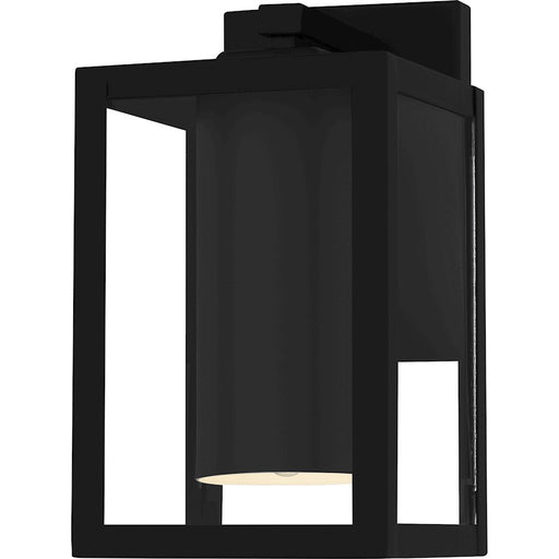 Quoizel Westover 1Light Outdoor Lantern, Earth Black/Clear Glass - WVR8035EK