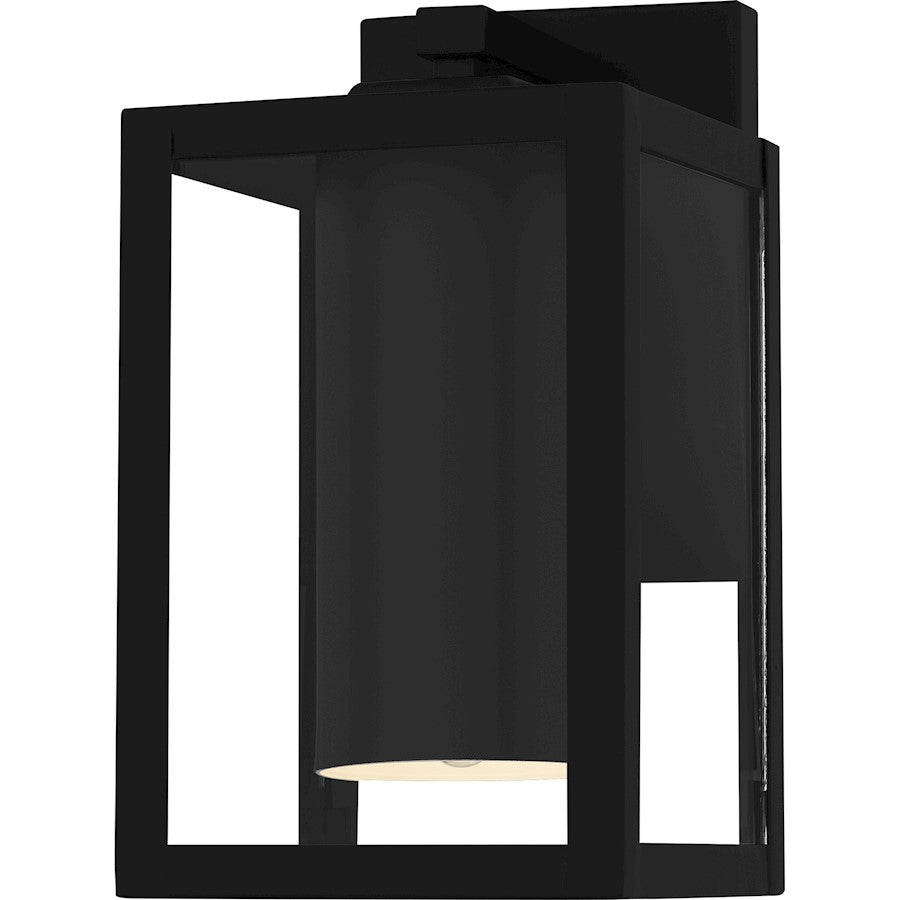Quoizel Westover 1Light Outdoor Lantern, Earth Black/Clear Glass - WVR8035EK