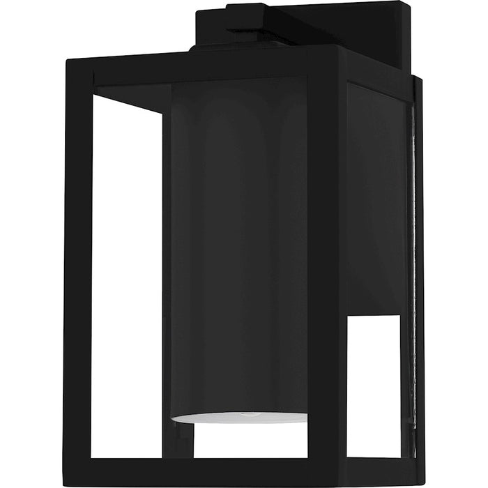 Quoizel Westover 1Light Outdoor Lantern, Earth Black/Clear Glass