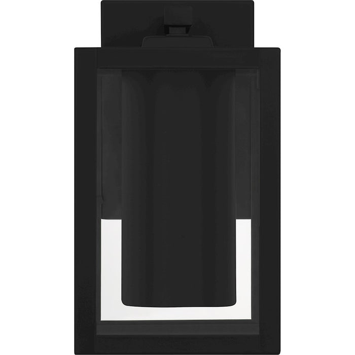 Quoizel Westover 1Light Outdoor Lantern, Earth Black/Clear Glass