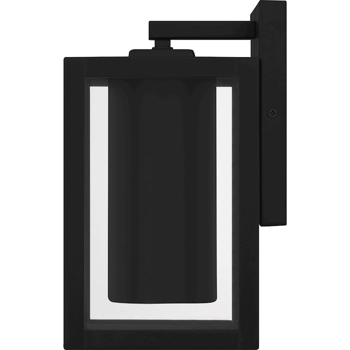 Quoizel Westover 1Light Outdoor Lantern, Earth Black/Clear Glass