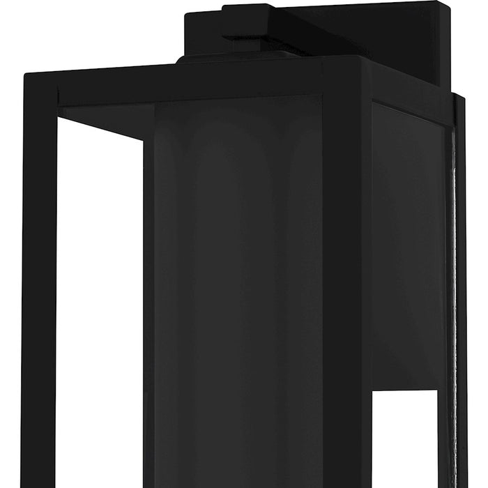 Quoizel Westover 1Light Outdoor Lantern, Earth Black/Clear Glass