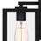 Quoizel Westover 1 Light Outdoor Lantern, Earth Black/Clear