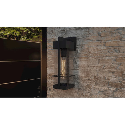 Quoizel Wynn 1 Light Outdoor Wall Lantern, Earth Black