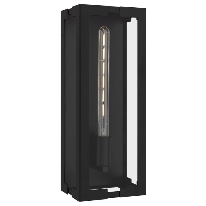 Quoizel Young 1-Lt Matte Black Outdoor Wall Lantern, Matte Black - YOUN8407MBK