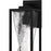 Quoizel Zarah 1Lt 17" Outdoor Lantern, Black/Clear Hammered Glass