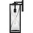 Quoizel Zarah 1Lt 20" Outdoor Lantern, Black/Clear Hammered Glass