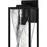 Quoizel Zarah 1Lt 20" Outdoor Lantern, Black/Clear Hammered Glass