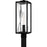 Quoizel Zarah 1Lt 21" Outdoor Lantern, Black/Clear Hammered - ZAR9007MBK