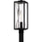 Quoizel Zarah 1Lt 21" Outdoor Lantern, Black/Clear Hammered