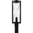 Quoizel Zarah 1Lt 21" Outdoor Lantern, Black/Clear Hammered