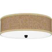 Quoizel 3 Light Zen Flush Mount in Mystic Black