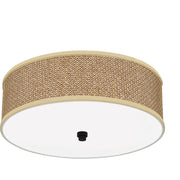 Quoizel 3 Light Zen Flush Mount in Mystic Black