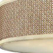 Quoizel 3 Light Zen Flush Mount in Mystic Black