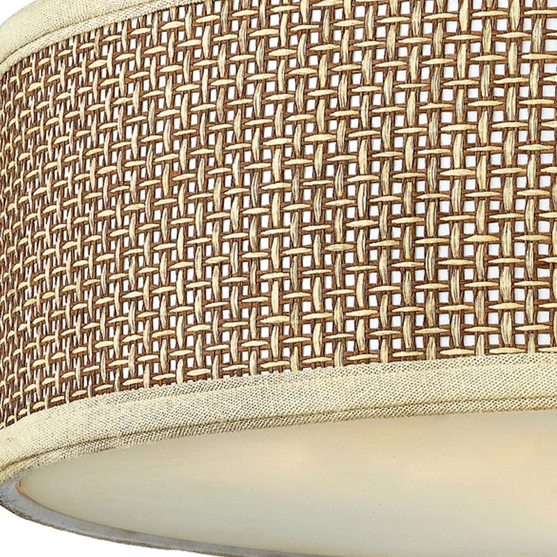 Quoizel 3 Light Zen Flush Mount in Mystic Black