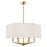 Robert Abbey Jacqueline 6 Lt Pendant, Modern Brass/Oyster Linen - 1199