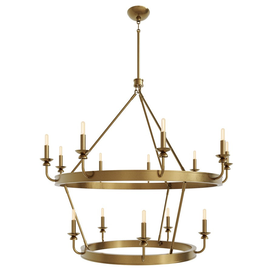 Robert Abbey William 14 Lt Chandelier, Gold/Wht, Gold - 269