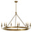 Robert Abbey William 9 Lt Chandelier, Lacquered Burnished Brass/Wht, Gold - 270