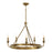 Robert Abbey William 5 Lt Chandelier, Lacquered Burnished Brass/Wht, Gold - 271
