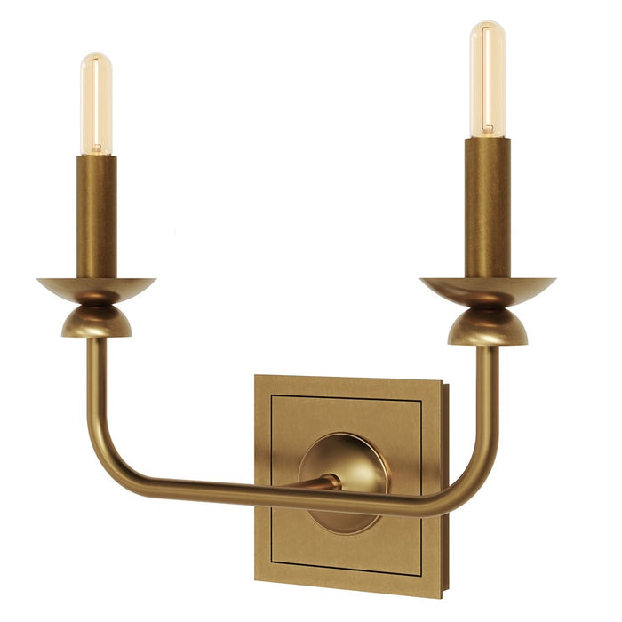 Robert Abbey William 2 Lt Wall Sconce, Gold/Wht, Gold - 274